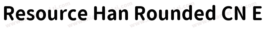 Resource Han Rounded CN ExtraLi字体转换